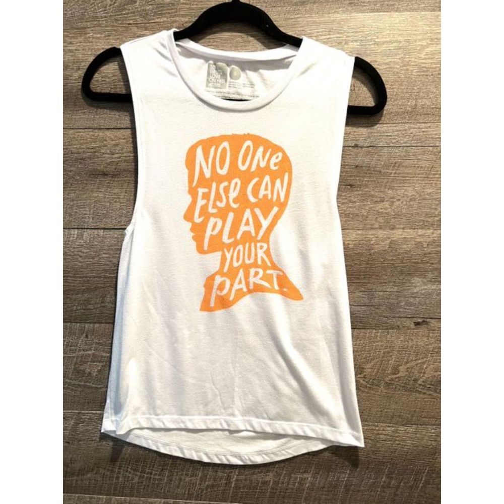To Write Love On Her Arms White Tank Noone Else Can Play Your Part Size Small